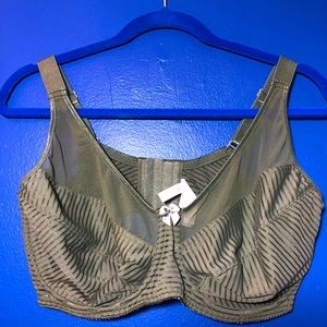40DDDD Unlined Green Sexy T-Shirt Bra w/ Underwire